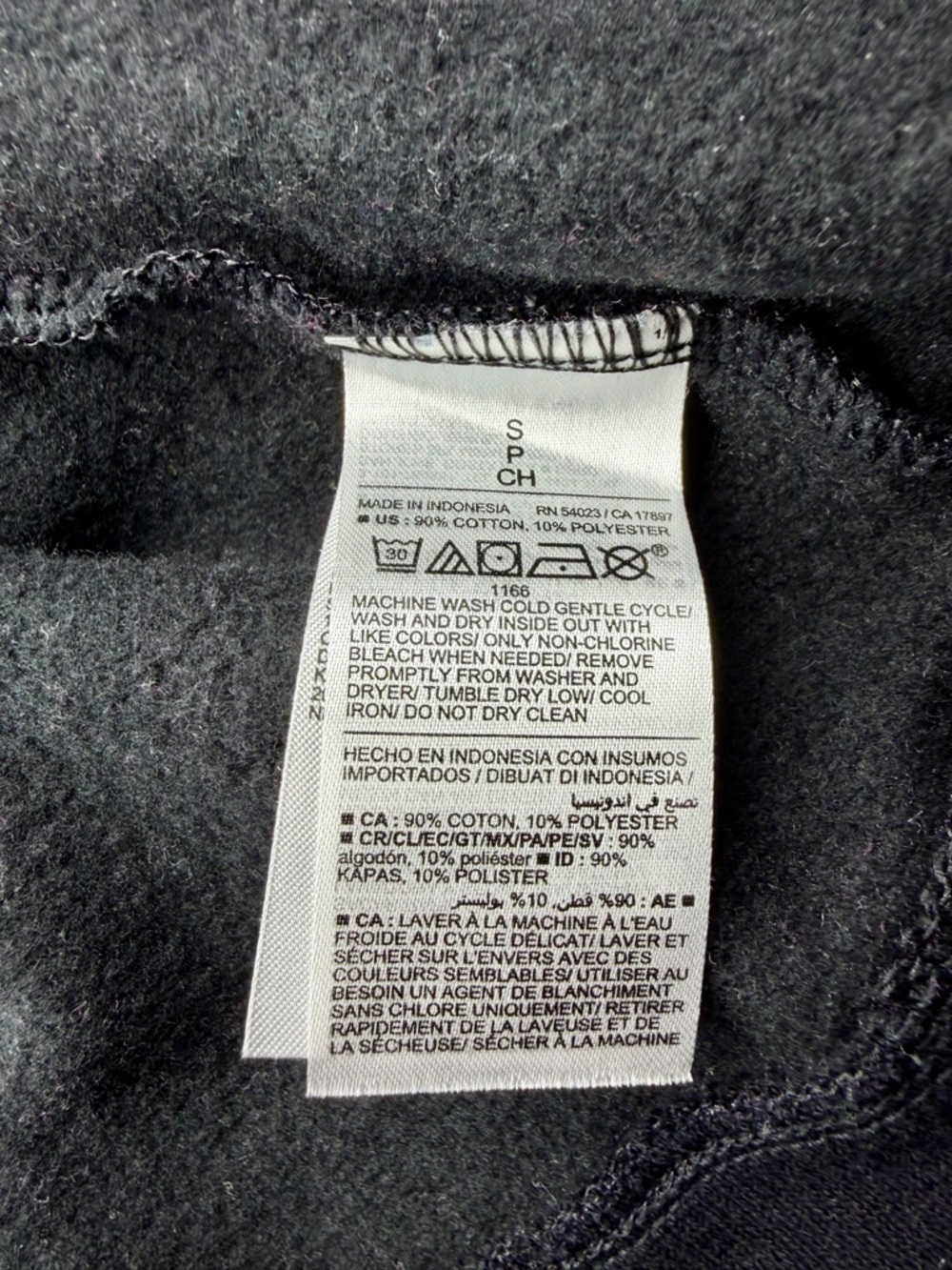 Old Navy Black Heavyweight Oversized Full‑Zip Fleece Hoodie Men’s Size S - Picture 6 of 9